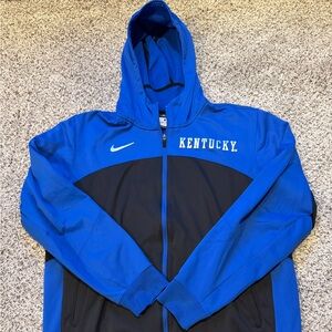Nike Blue and Black Kentucky Therma-FIT Full Zip Hoodie
